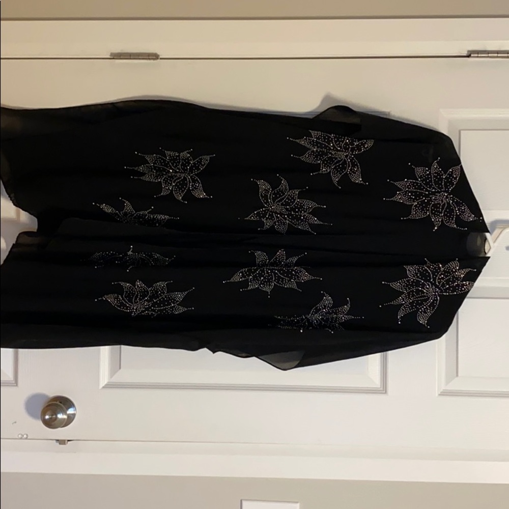 Black tunic with beautiful stones